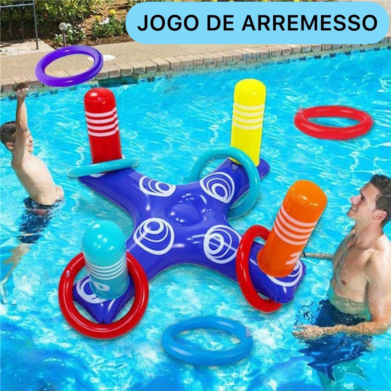 Jogo de Arremesso Inflável Para Piscina